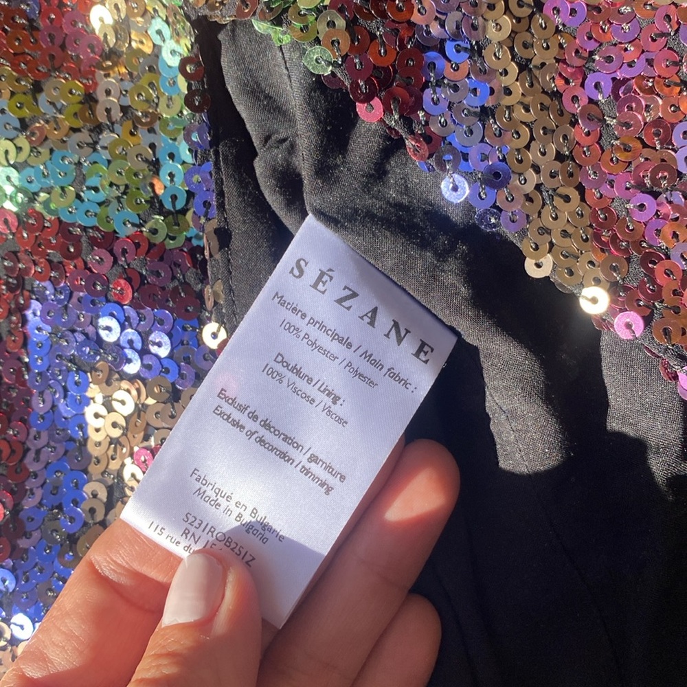Romaine Sequin Sezane Dress - Picture 5 of 9